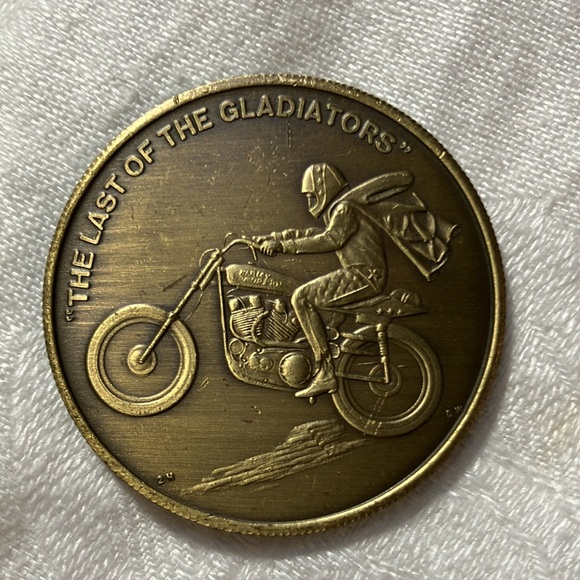 Evel Knievel Solid Bronze Coin - Picture 3 of 3